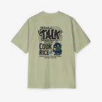 Oversized Graphic Tee - Yolo Talk, Chill Vibes