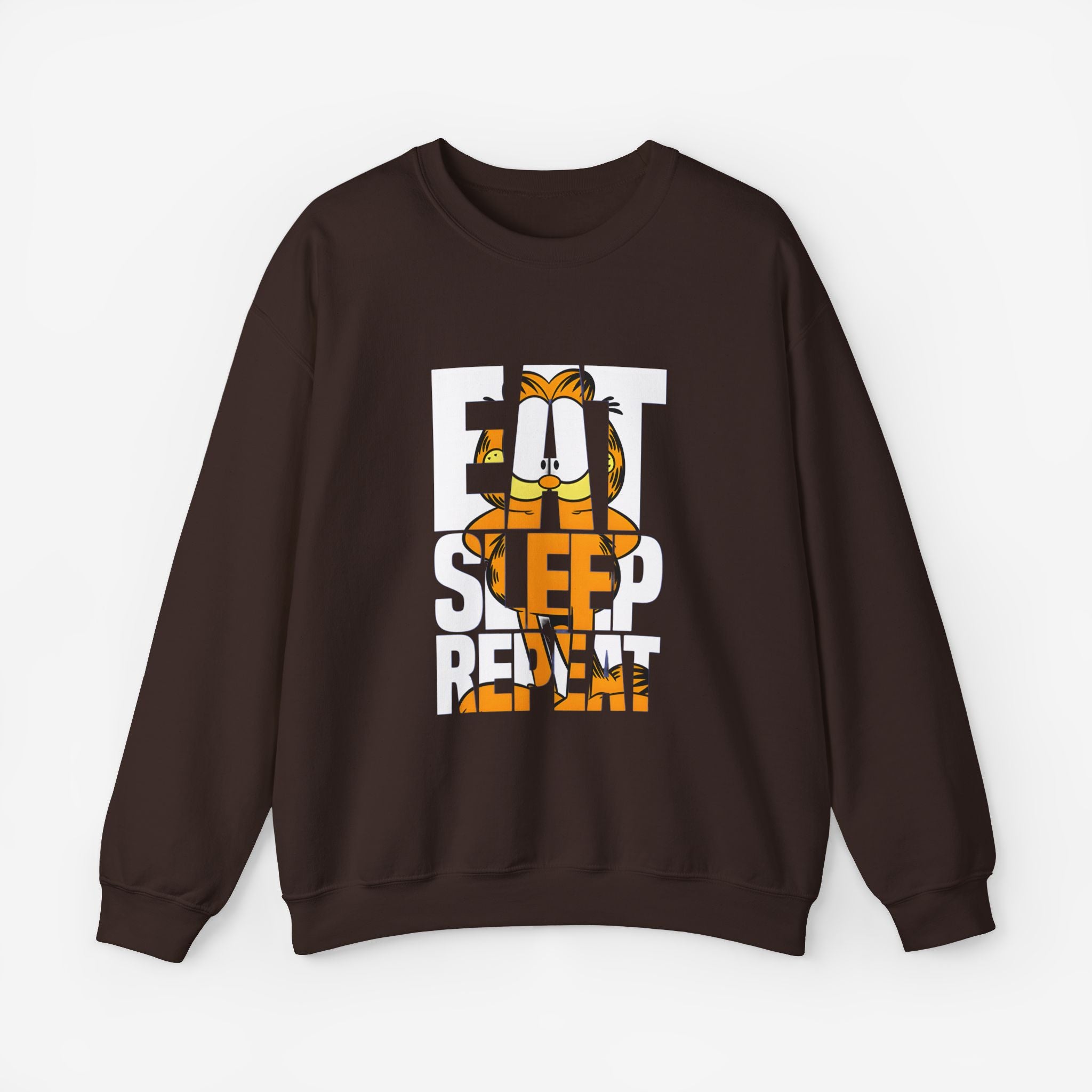 EAT SLEEP REPEAT Sweatshirt Dark Chocolate S 