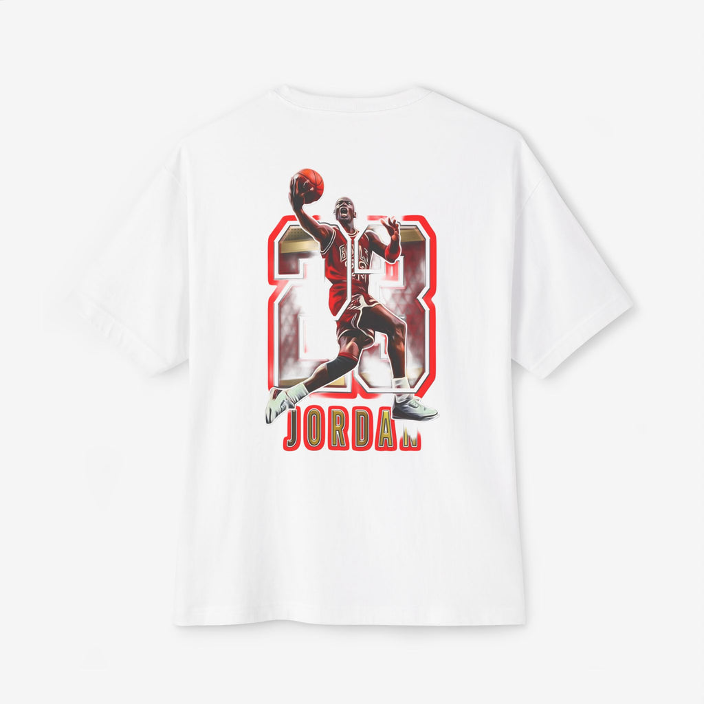 Unisex Oversized Boxy Tee - Retro Jordan 23 Graphic Tee