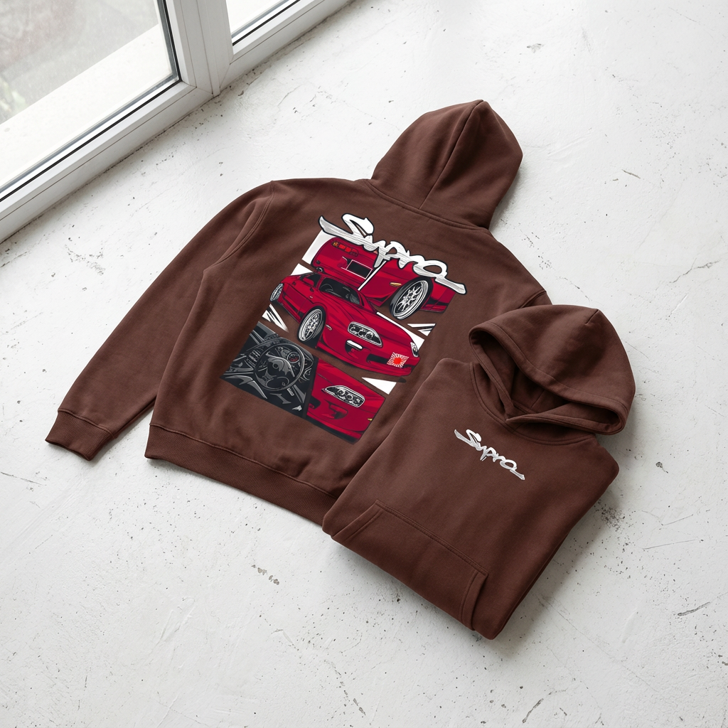 Supra Graphic Oversize Fleeced Hoodie