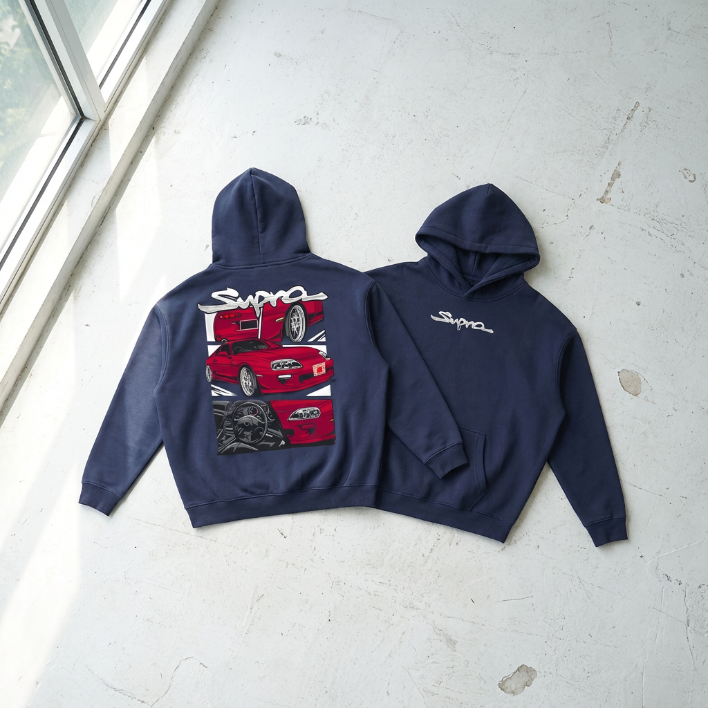 Supra Graphic Oversize Fleeced Hoodie