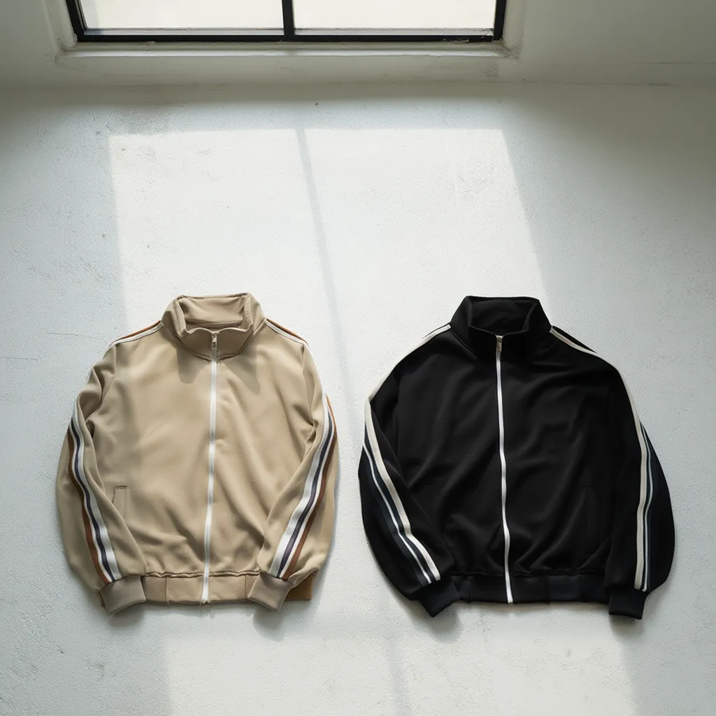 Contrast Side-Stripe Stand Collar  Jacket