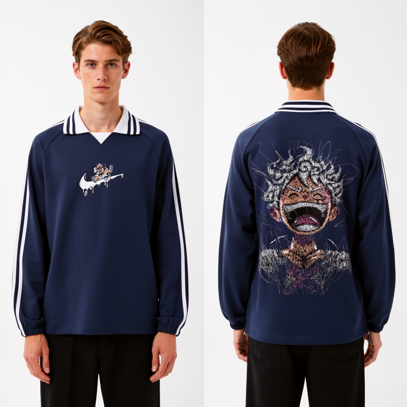 Onepiece Luffy Gear 5 Collar Sweatshirt