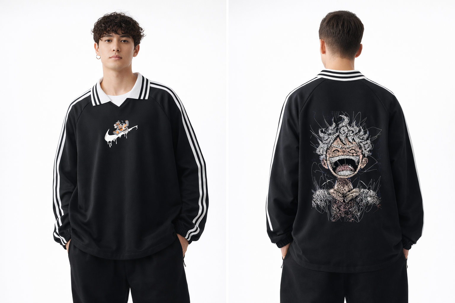 Onepiece Luffy Gear 5 Collar Sweatshirt