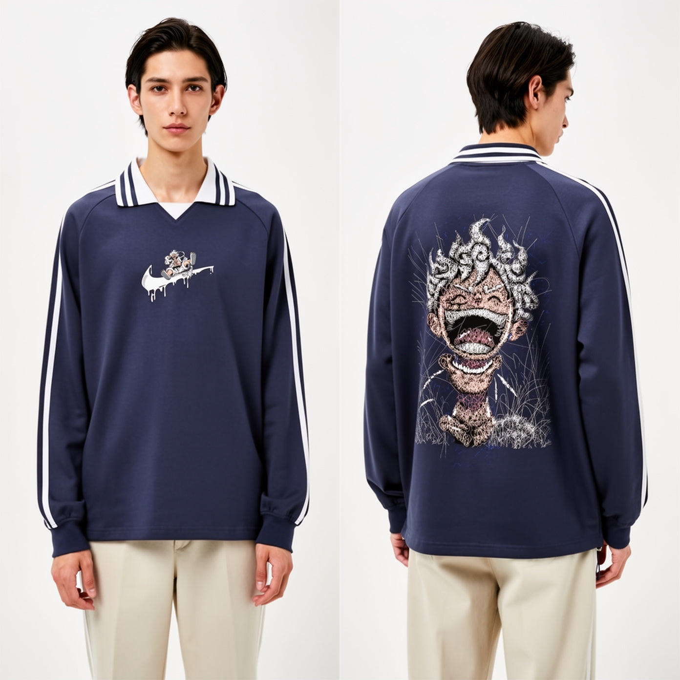 Onepiece Luffy Gear 5 Collar Sweatshirt
