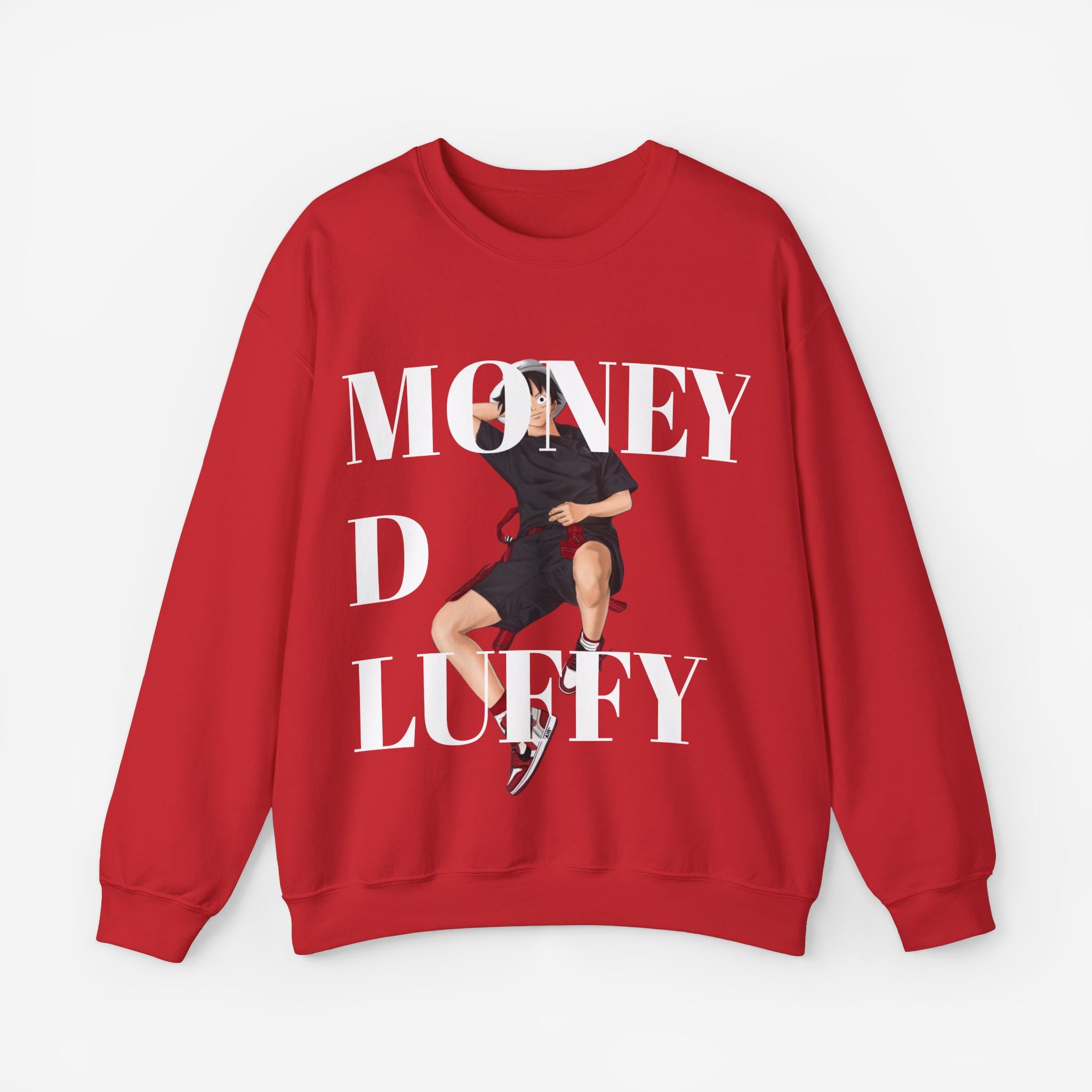 Monkey D Luffy Unisex Sweatshirt S Red 