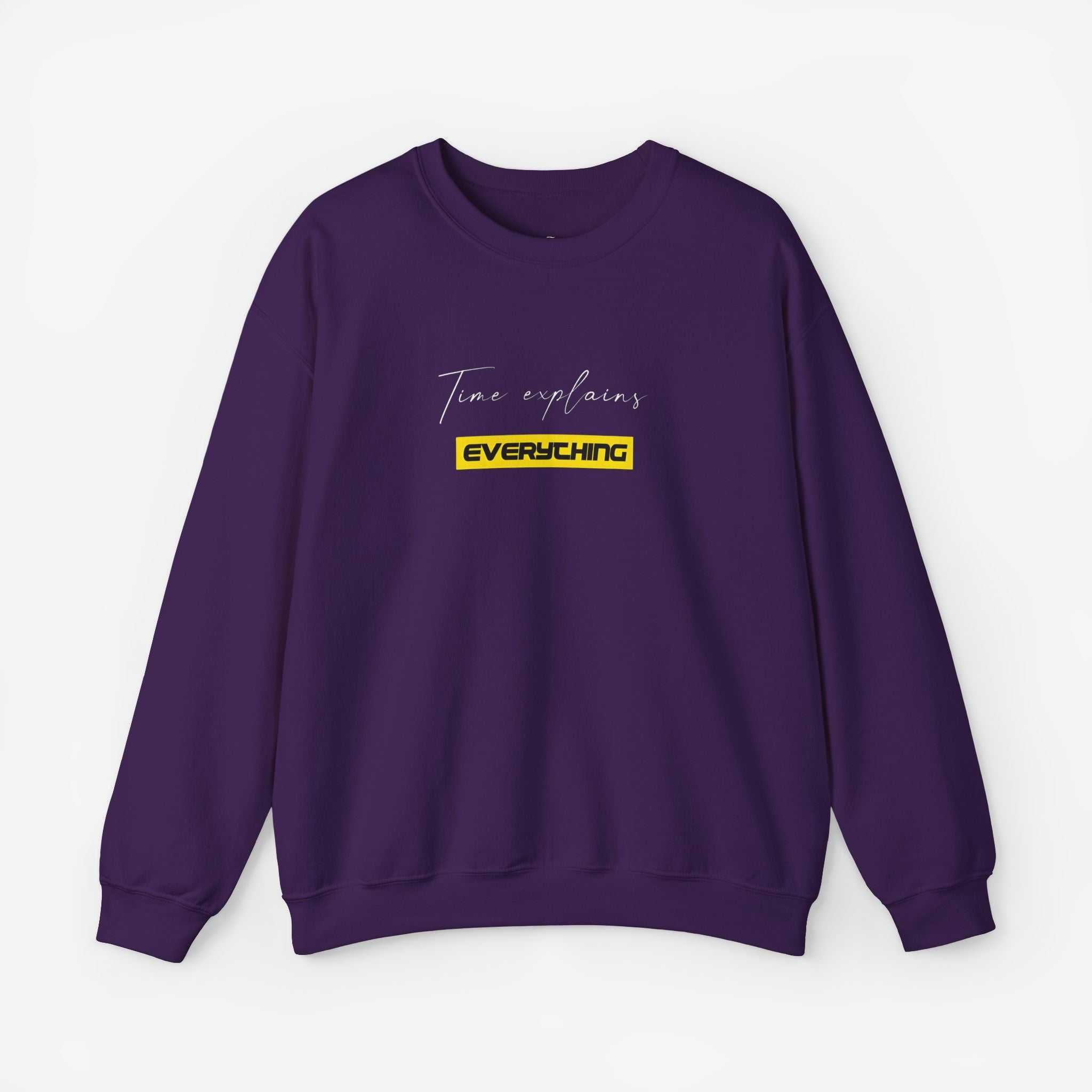 Unisex Crewneck Sweatshirt - "Time Explains Everything"