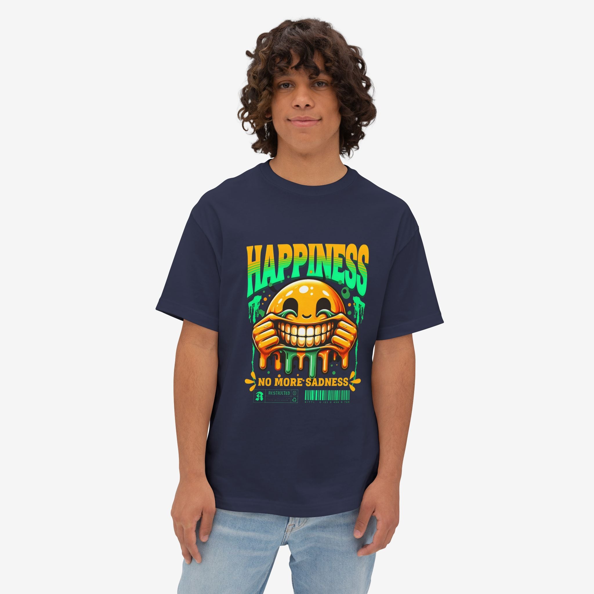 Happiness Vibes Oversized Tee