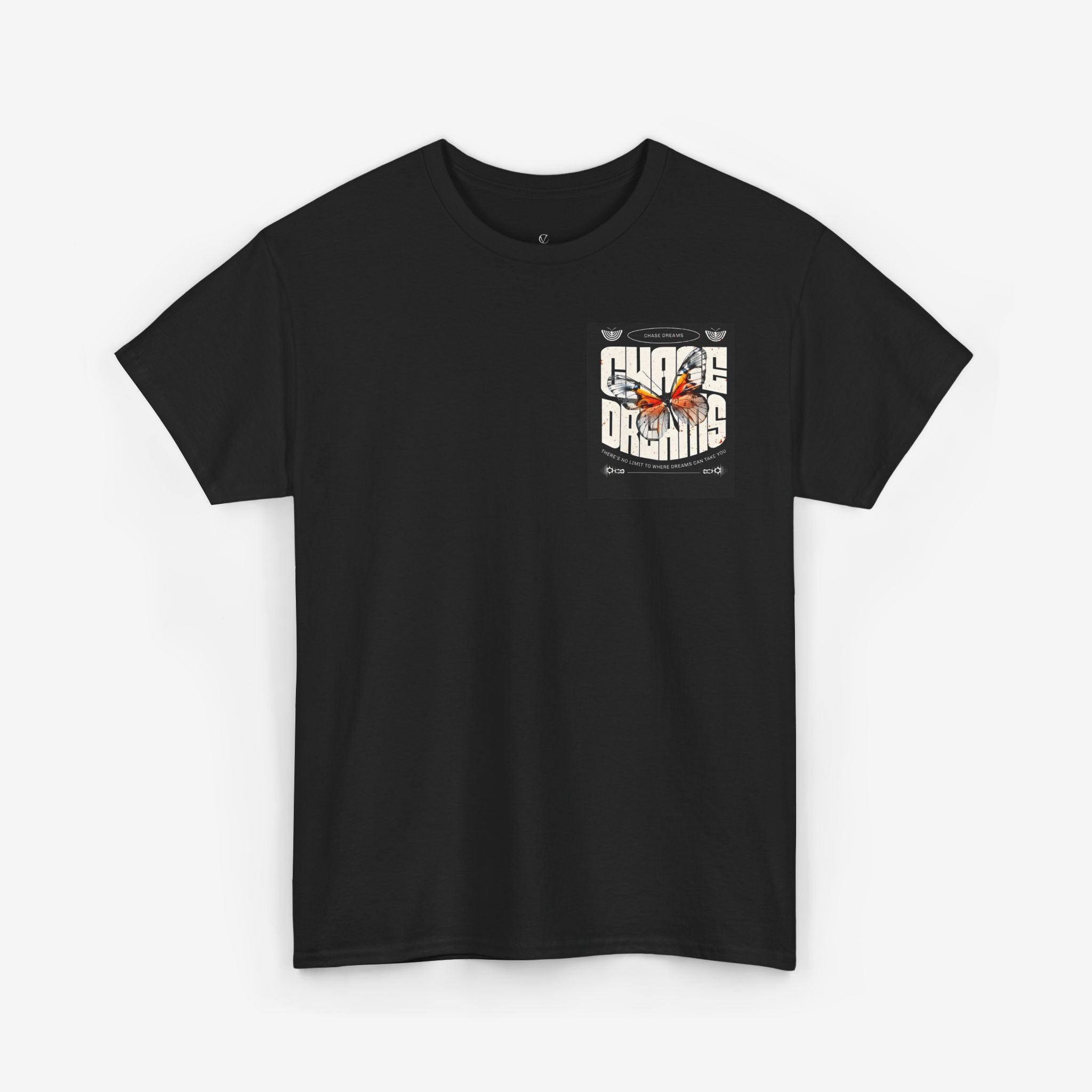 Chase Dreams Unisex Heavy Cotton Tee | Inspirational Butterfly Design