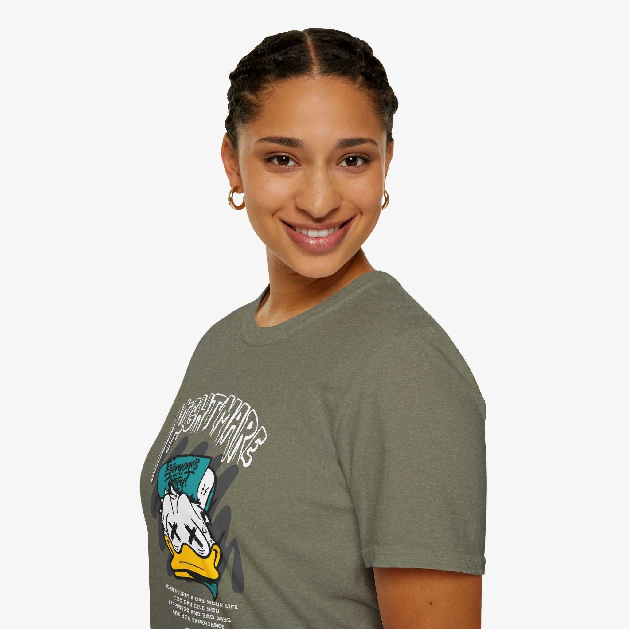 Nightmare Donald Duck Unisex Softstyle T-Shirt - Bold Graphic Tee for Fans