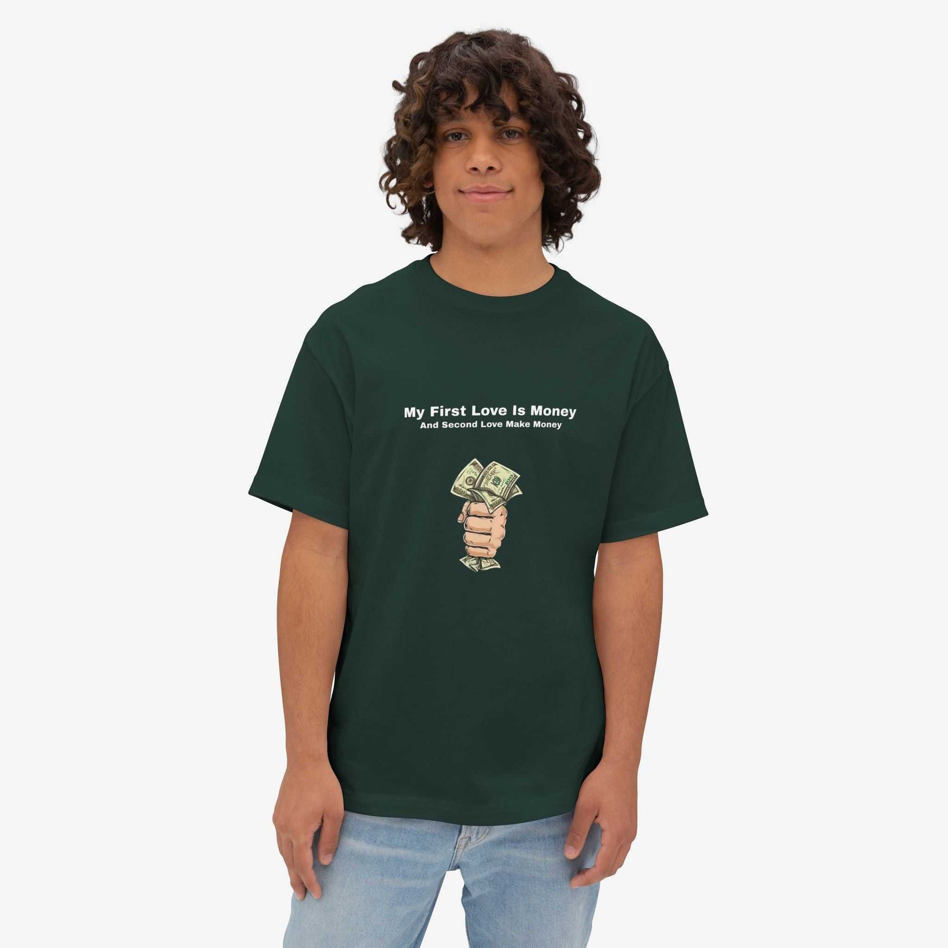My First Love Is Money Oversized Tee