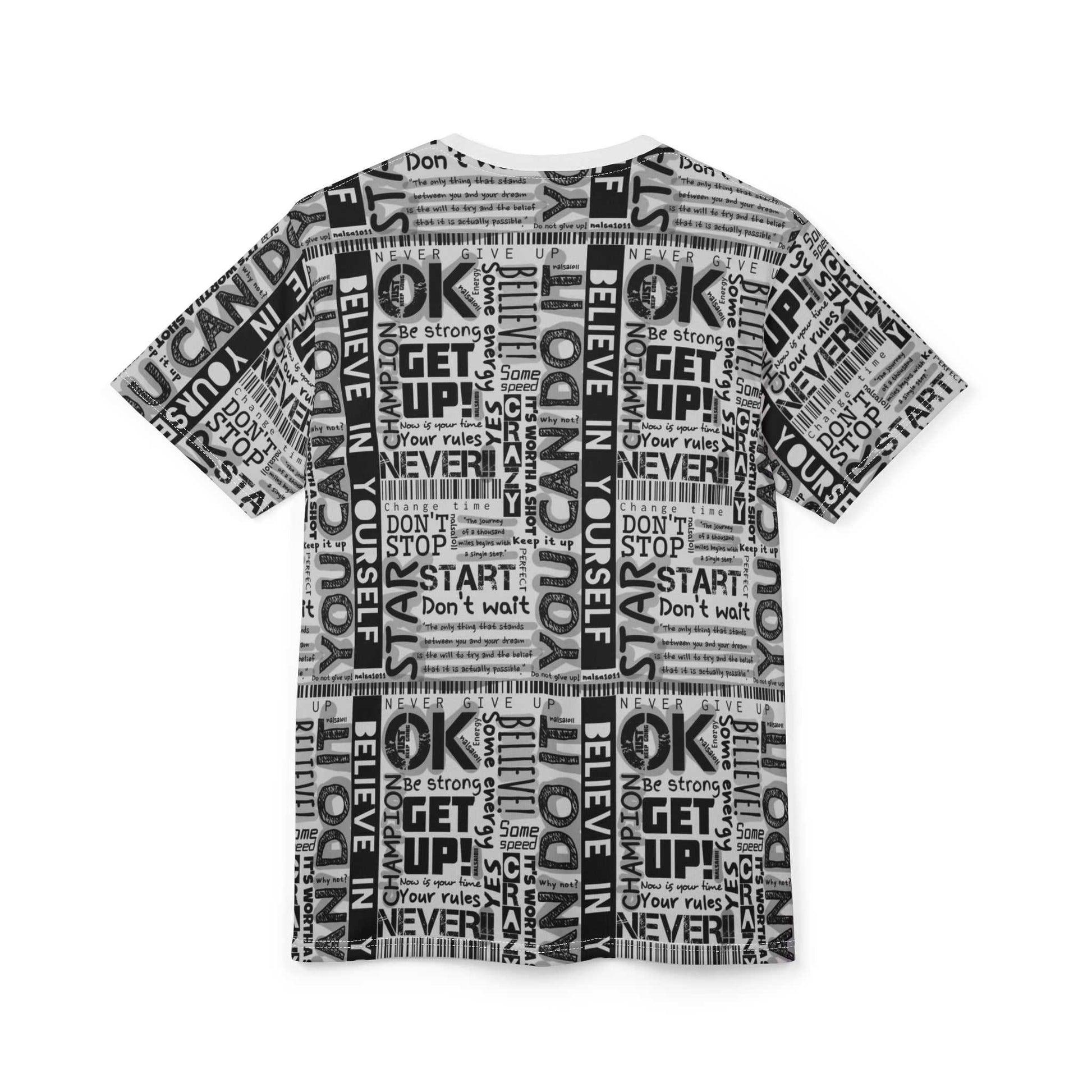 Inspirational Unisex Cut & Sew Tee - Motivational Quotes for Everyday Confidence
