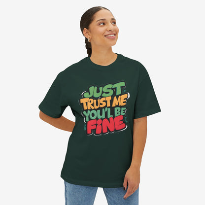 Trust me Oversized Tshirt Forest XS 