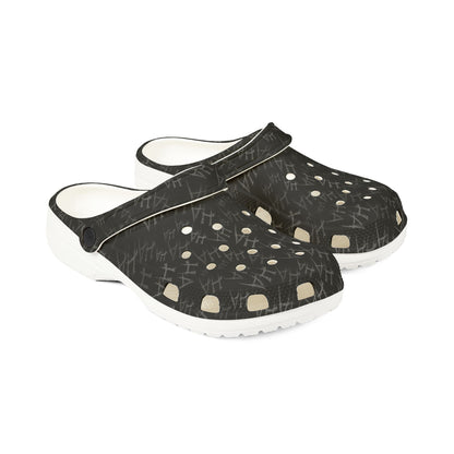 Ha Ha Print Design Clogs
