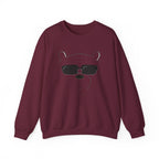 Panda Crewneck Sweatshirt S Maroon 
