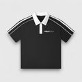 Contrast Collar Short-Sleeve Polo Shirt