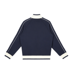 Color Block Raglan Sleeve Zip Track Jacket