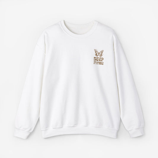 Crewneck Sweatshirt Keep Flying