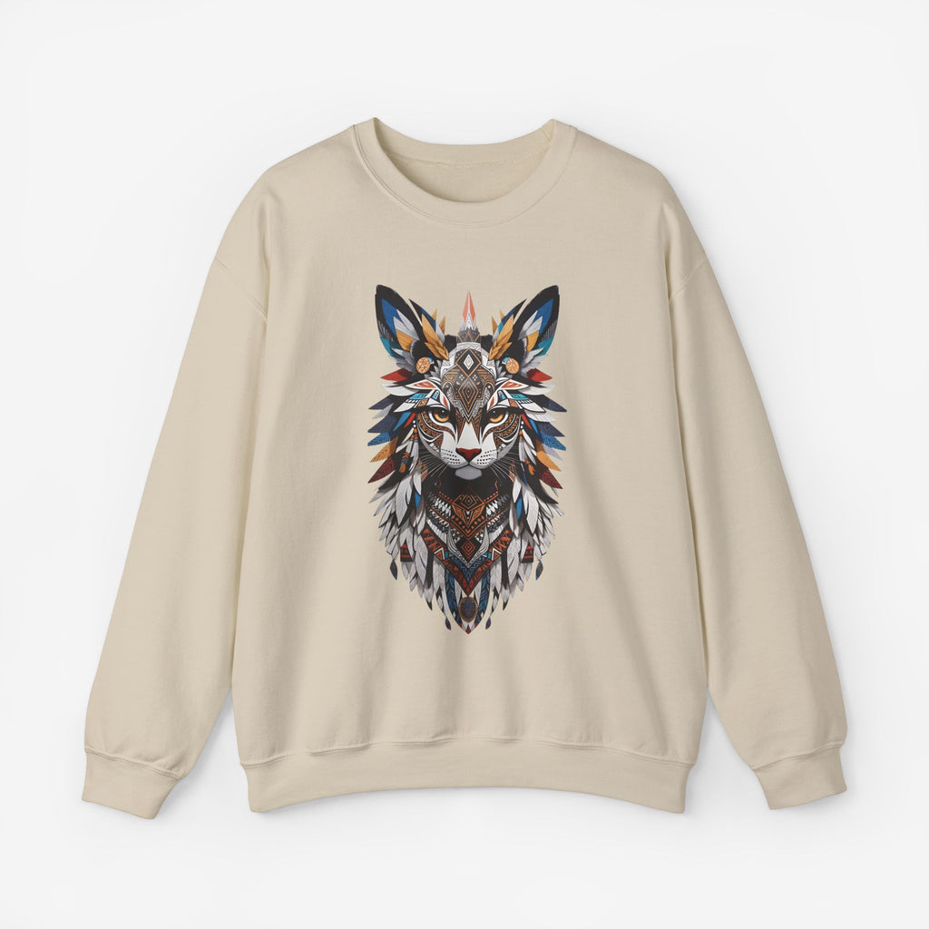 Cat Mandalas Sweatshirt Sand S 