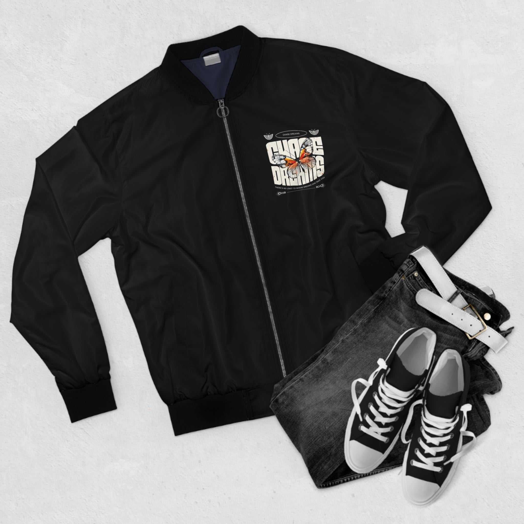 Men's Bomber Jacket - Chase Dreams Graphic Outerwear