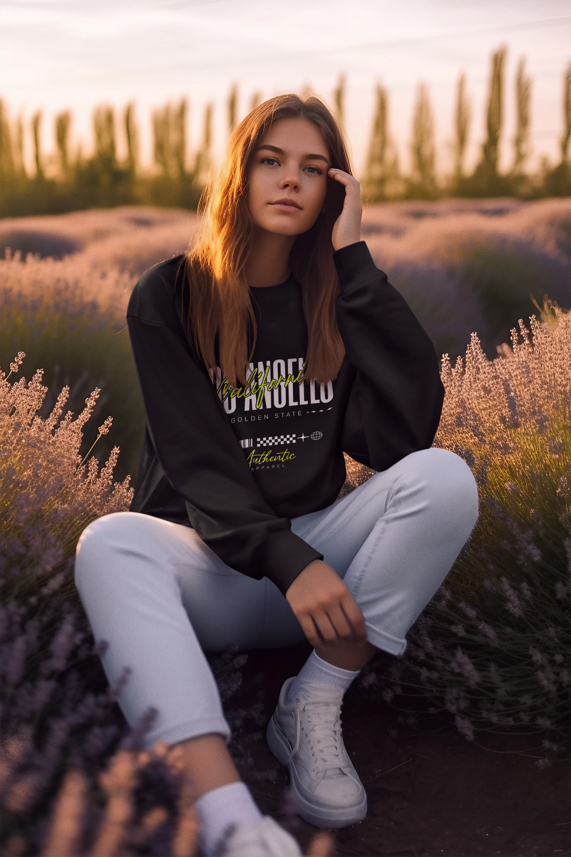 LOS ANGELES Sweatshirt Black S 