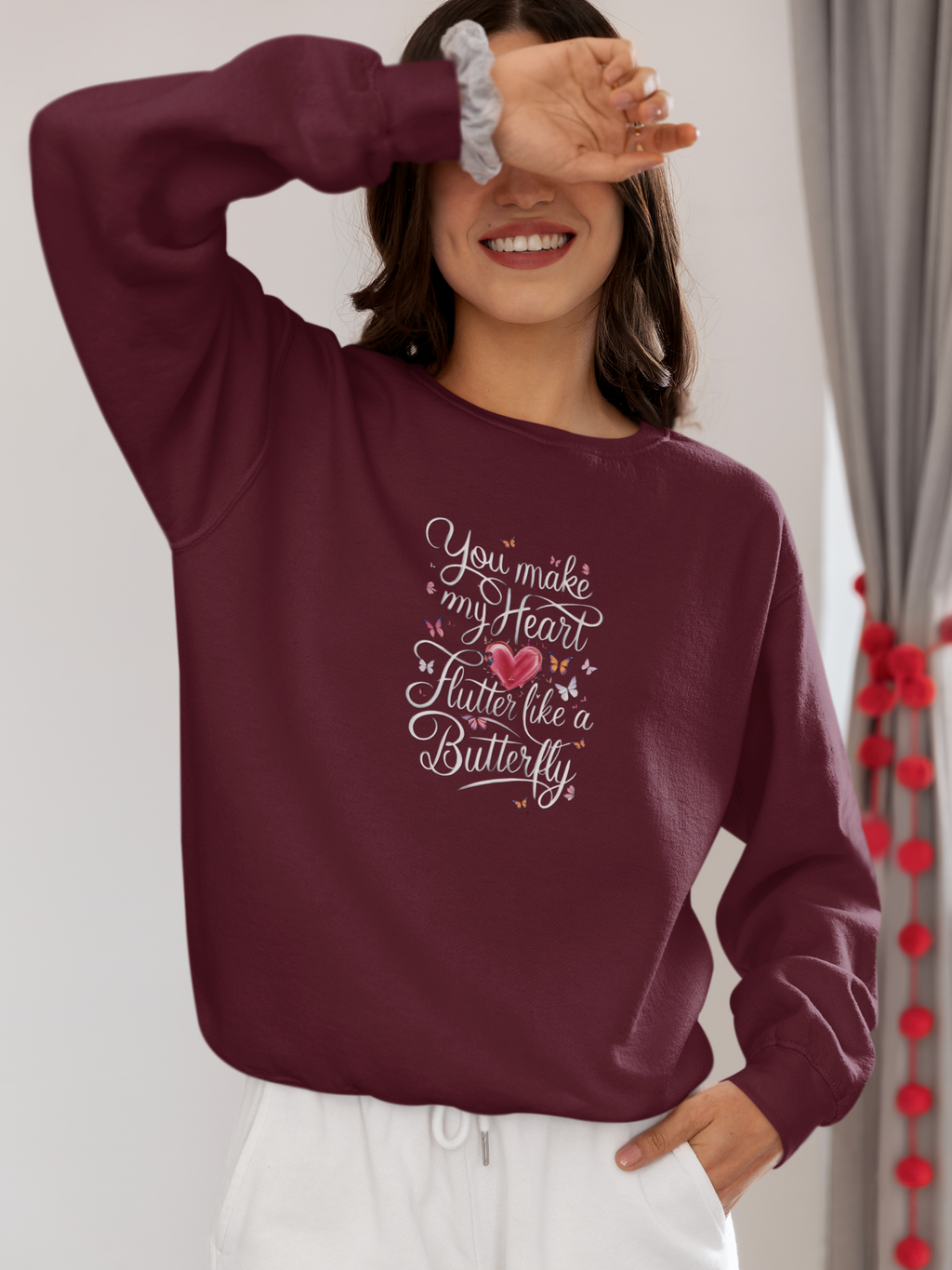 You make my heart Crewneck Sweatshirt