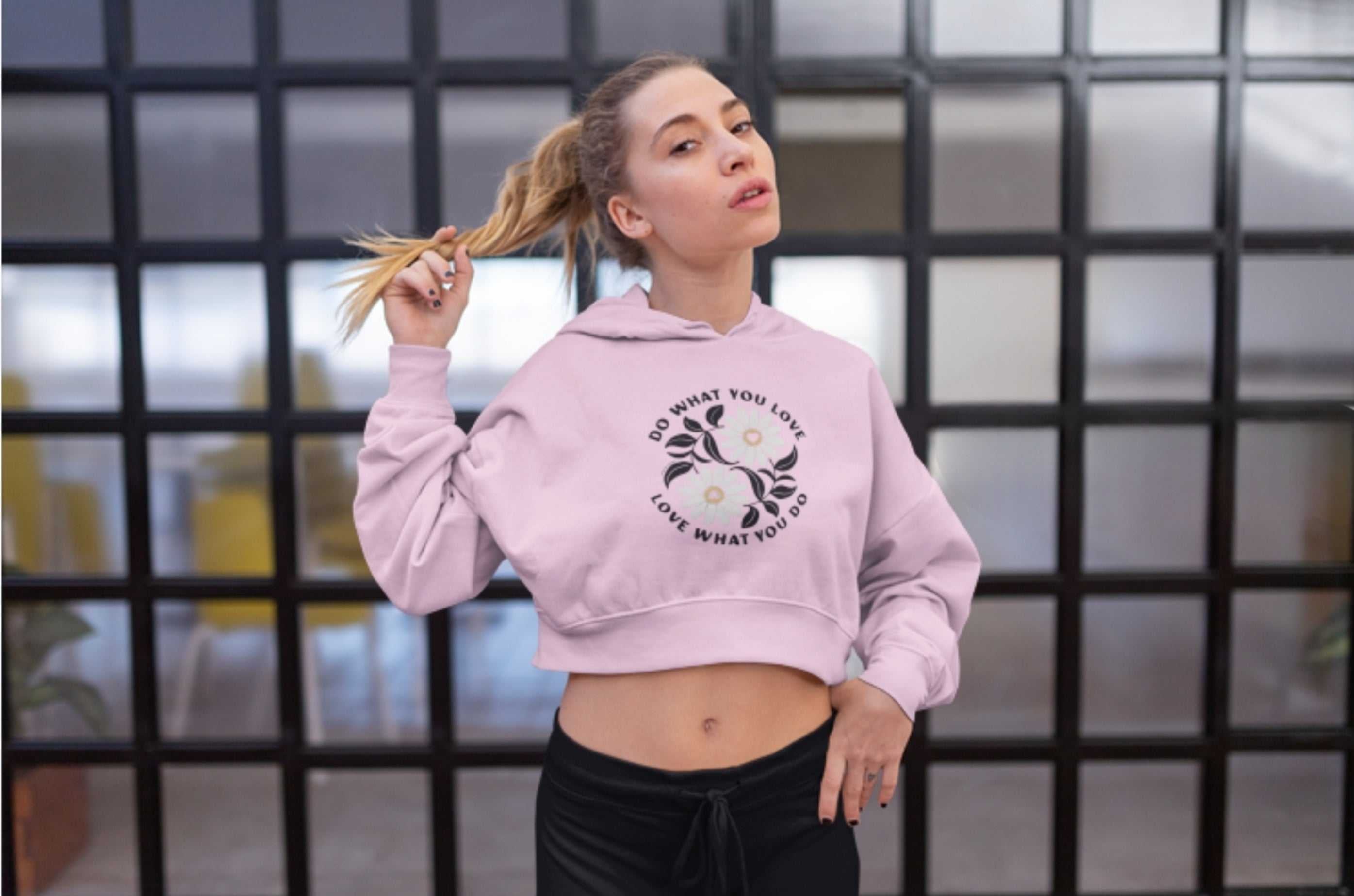 Do What You Love Crop Hoodie