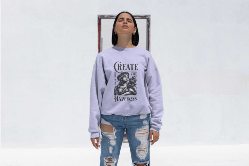 Create Happiness Unisex Crewneck Sweatshirt