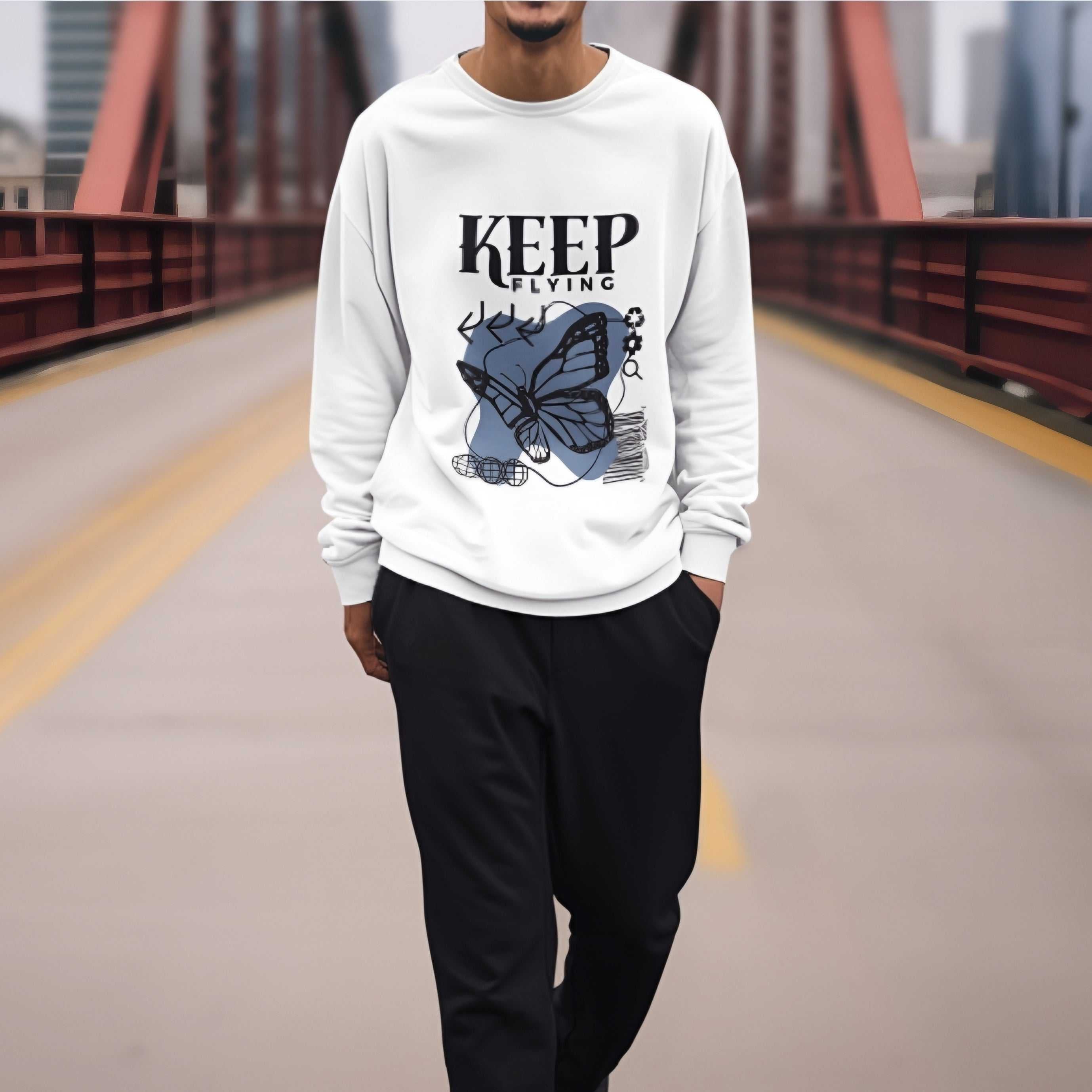 Keep Flying Unisex Crewneck Sweatshirt