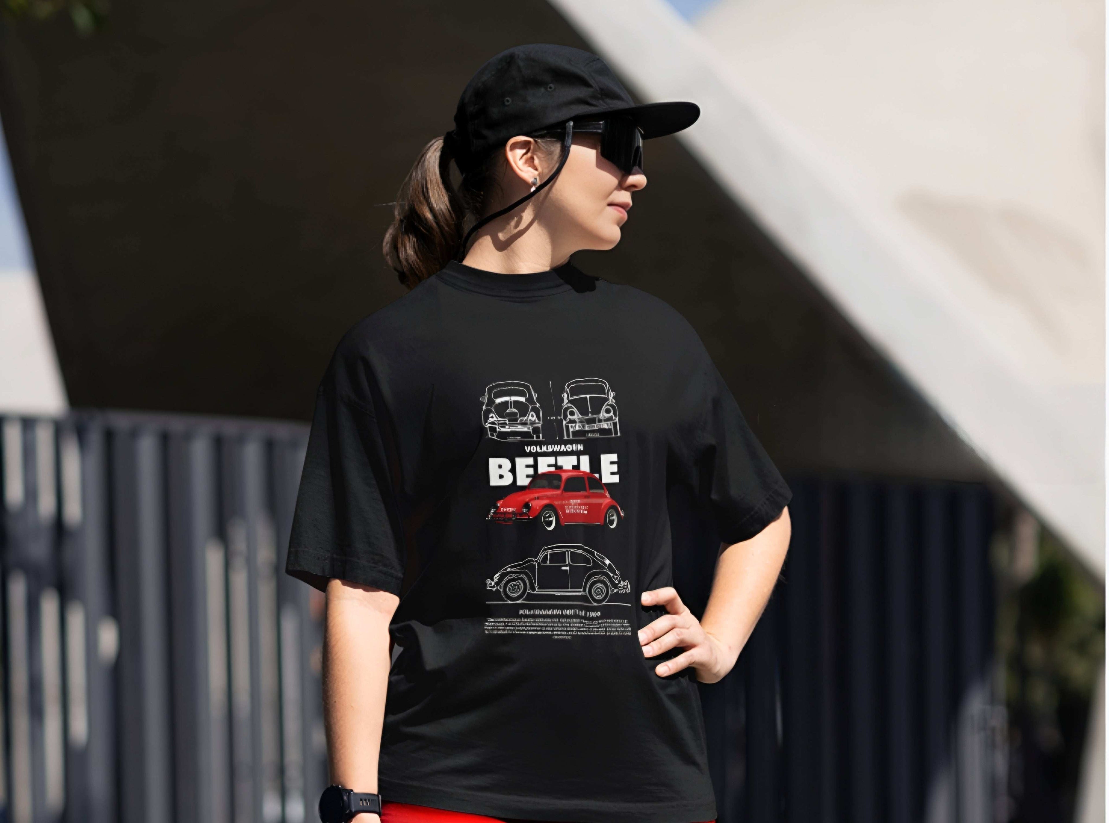Vintage Volkswagen Beetle Tee - Classic Car Graphic T-Shirt