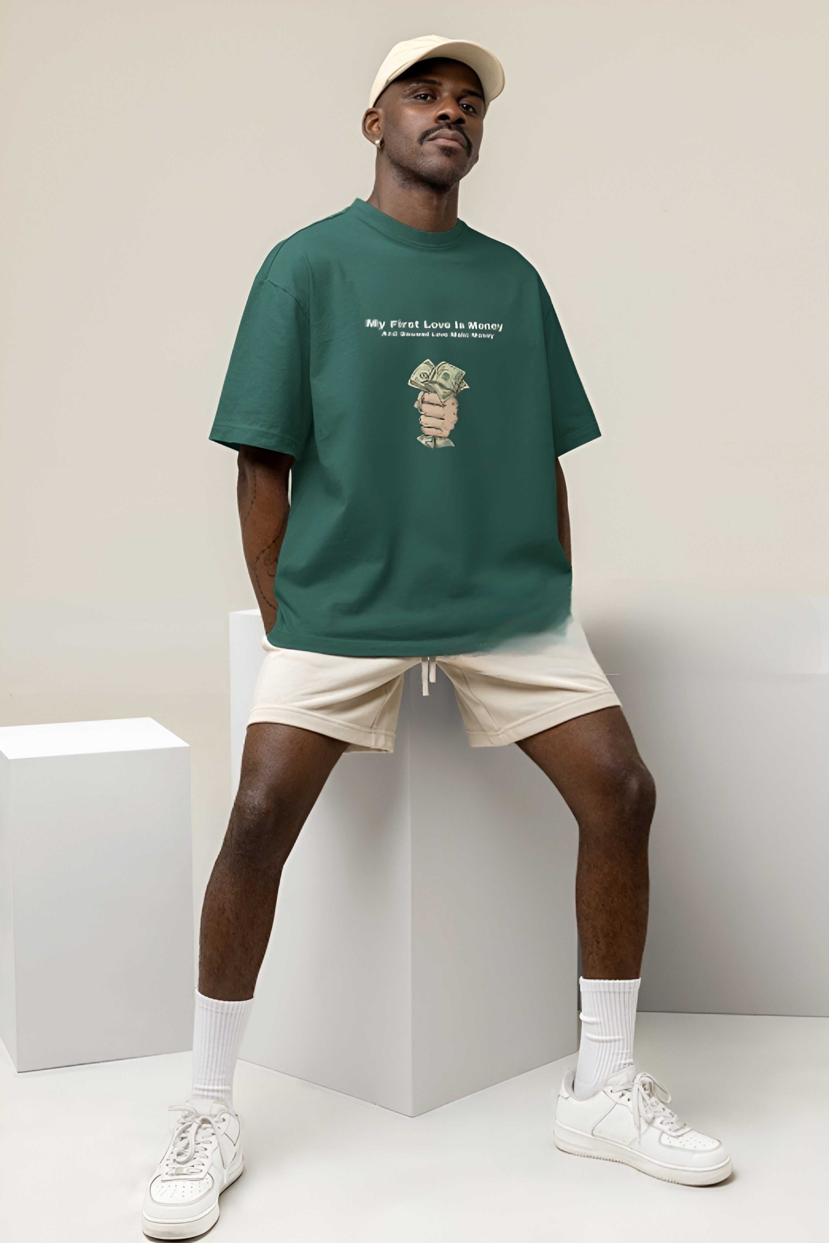 My First Love Is Money Oversized Tee
