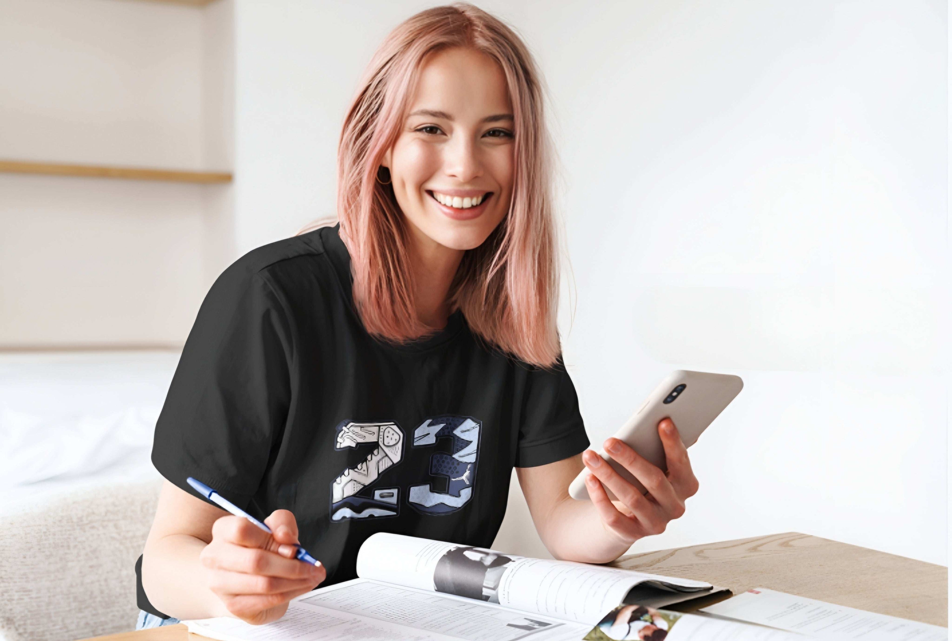 Unisex Oversized Boxy Tee - Retro Jordan 23 Graphic Tee