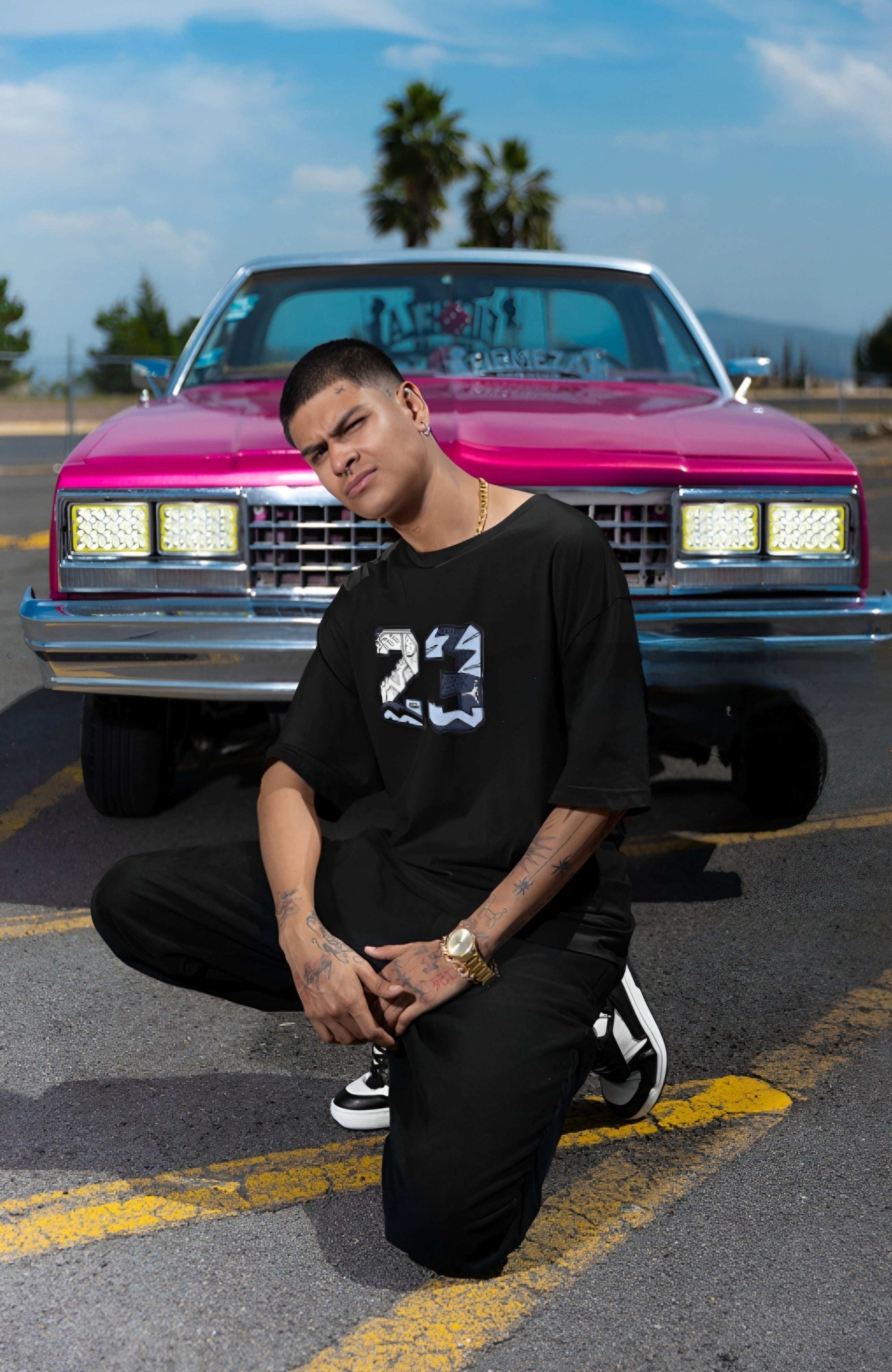 Unisex Oversized Boxy Tee - Retro Jordan 23 Graphic Tee