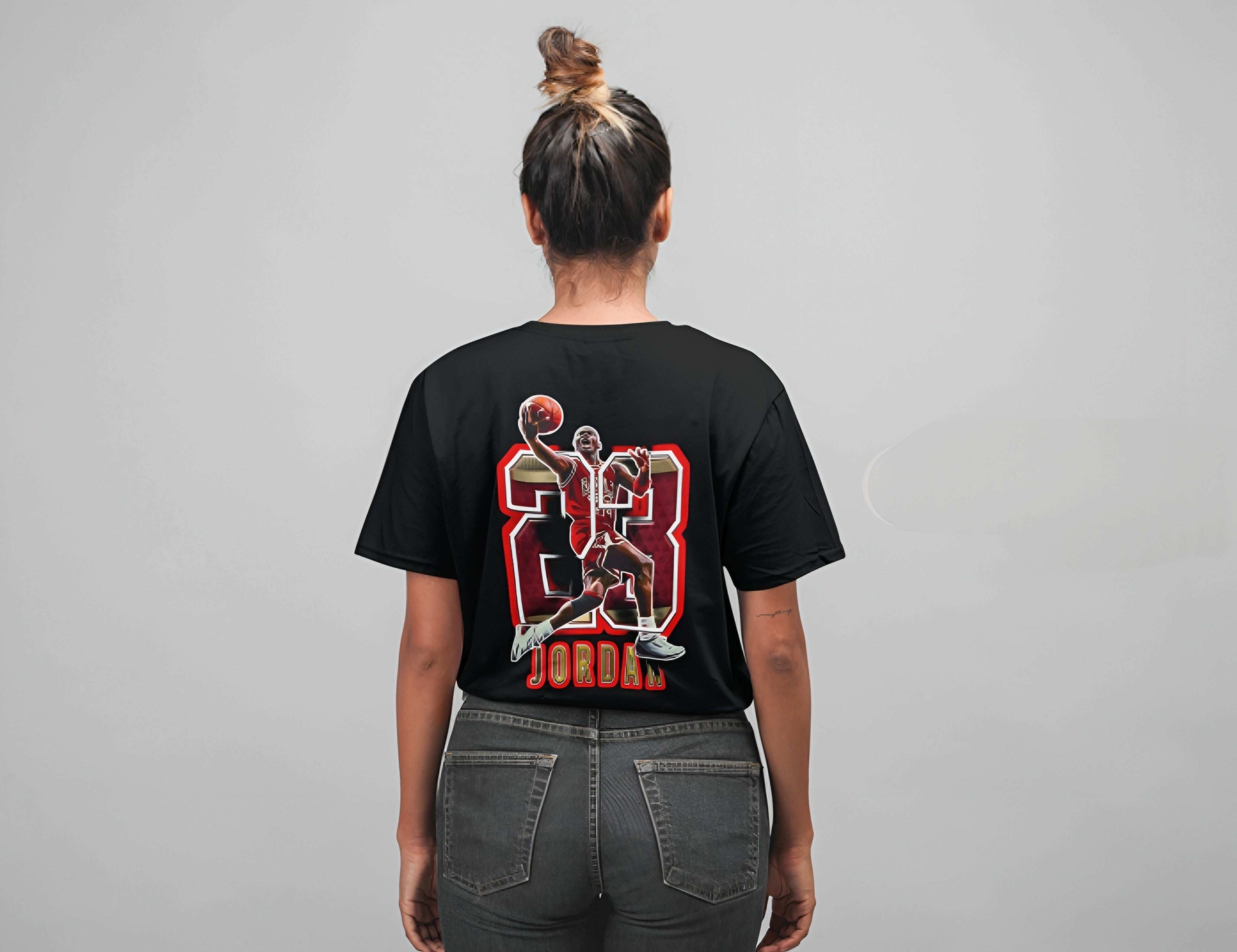 Unisex Oversized Boxy Tee - Retro Jordan 23 Graphic Tee