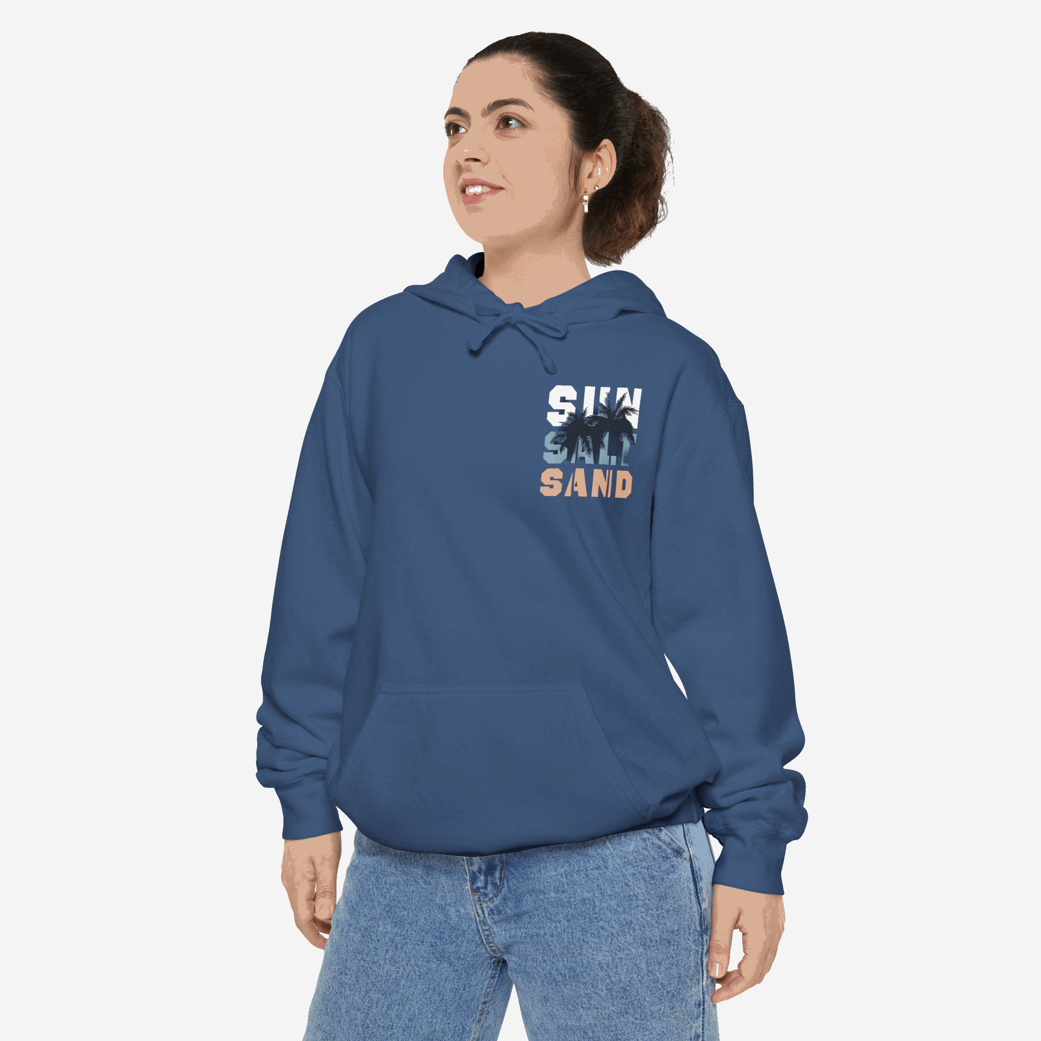 Santa Monica Surf Hoodie with Palm Tree Design