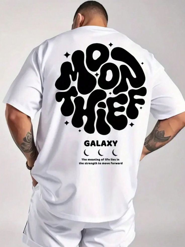 Moon Thief Design Oversized Tshirt