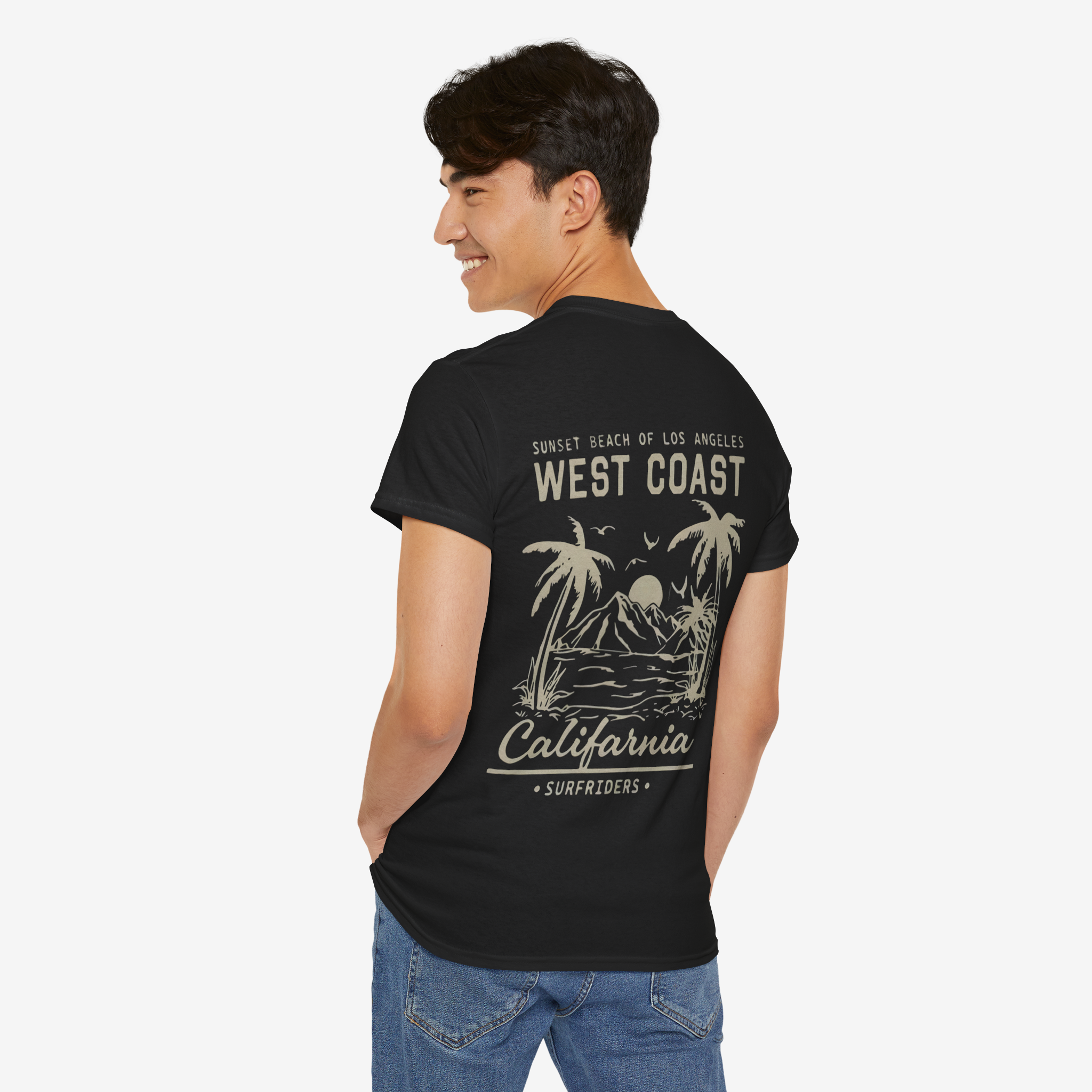 West Coast Sunrise Oversized Tee