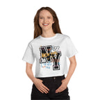 Stylish NY Graphic Women's Crop Tee