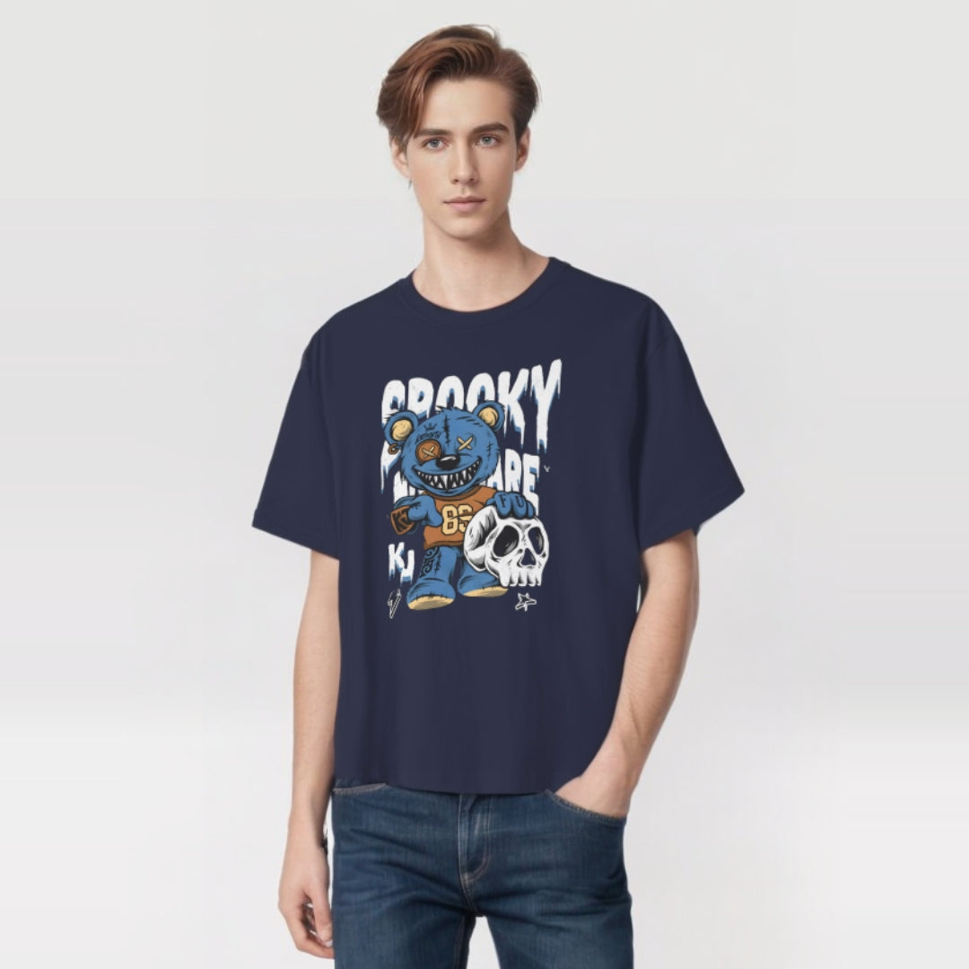 Spooky Cartoon Oversized Tee