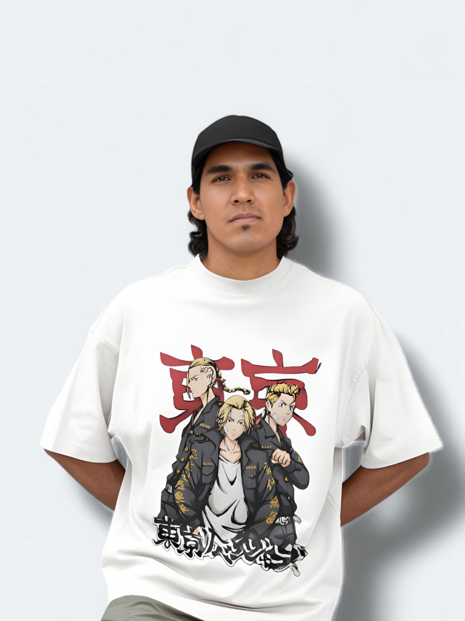 Anime-Inspired Oversized Boxy Tee
