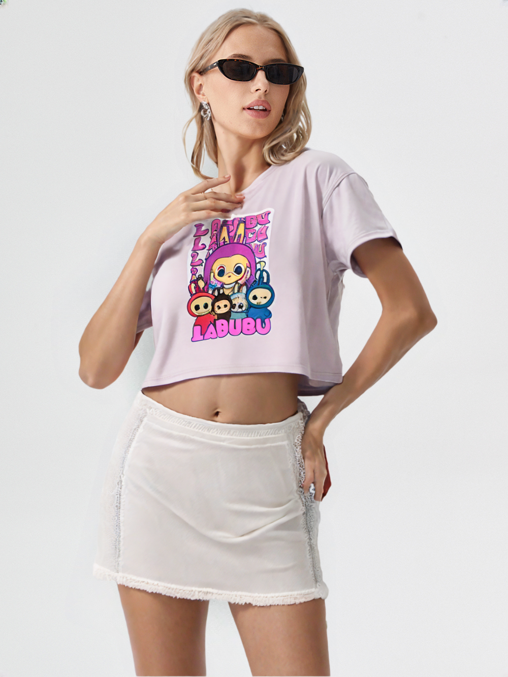 Cute Labubu Crop Tee