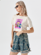Cute Labubu Crop Tee