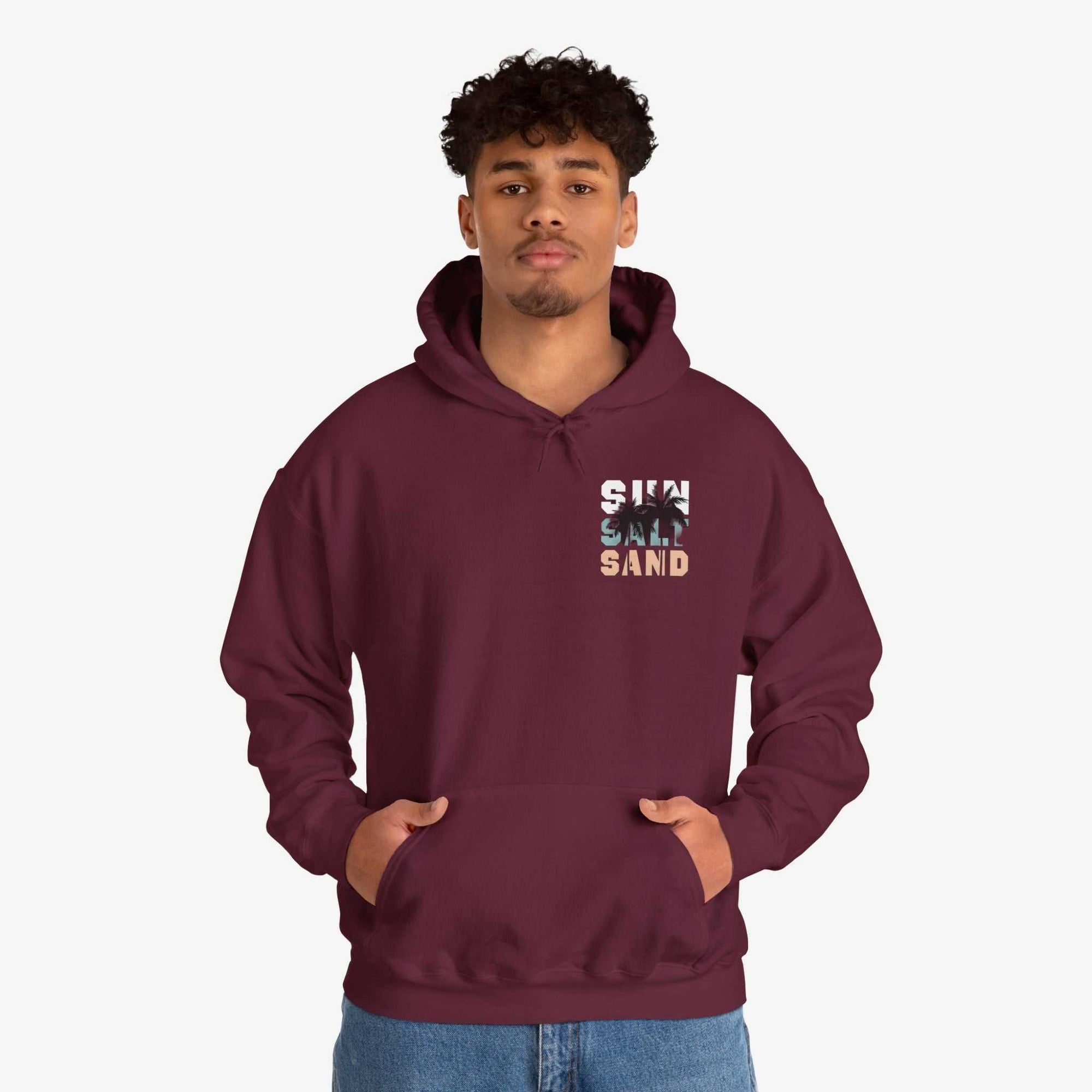 Santa Monica Surf Hoodie with Palm Tree Design