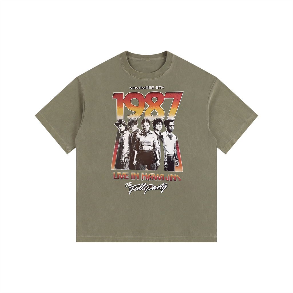 Vintage Washed Oversized Cotton T-Shirt