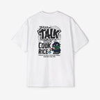 Oversized Graphic Tee - Yolo Talk, Chill Vibes