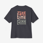 Relaxed Vibe Oversized Boxy Tee - Take Time to Think