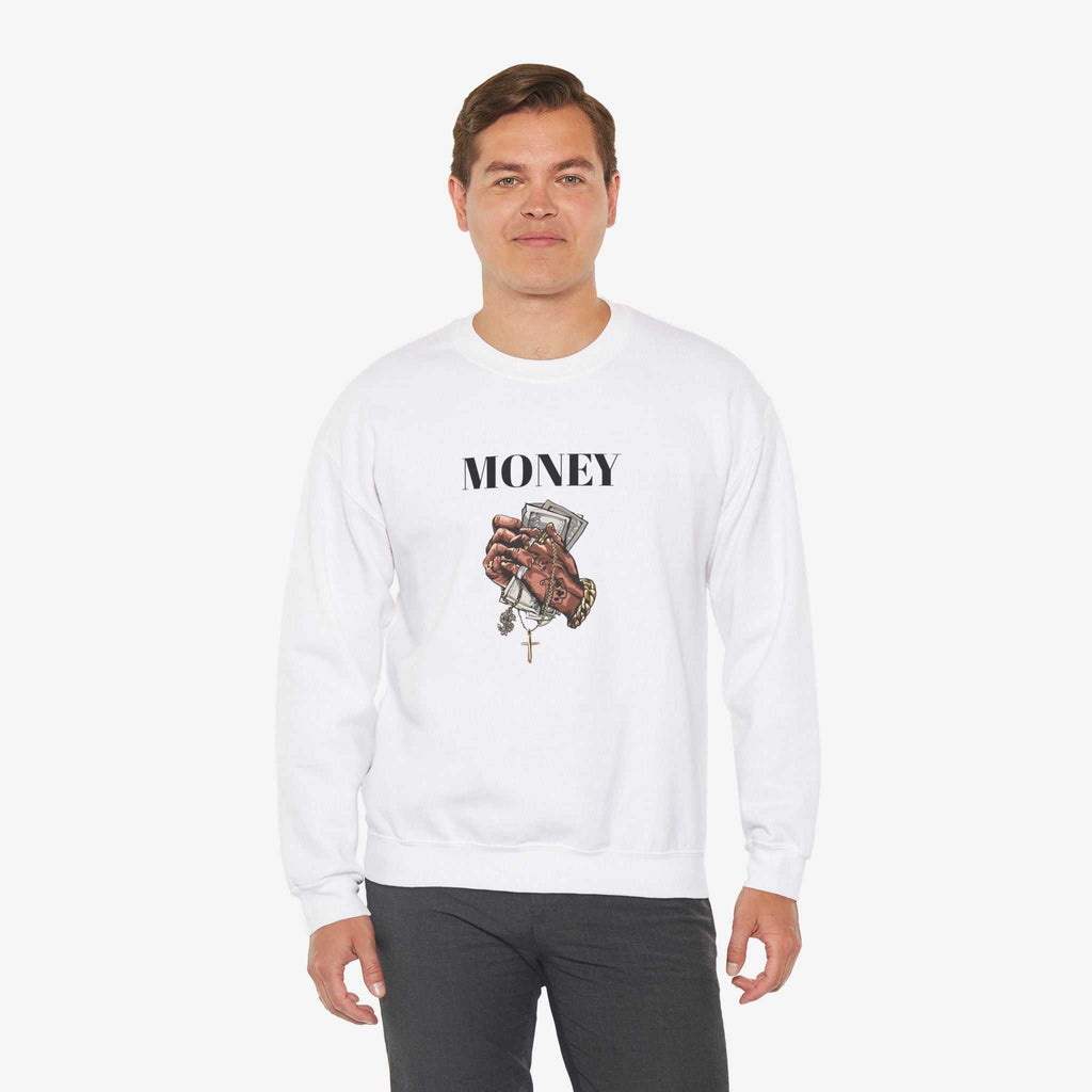 Money Hands Crewneck Sweatshirt | Trendy Casual Wear