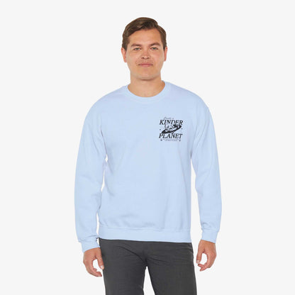 Create a Kinder Planet Sweatshirt - Unisex Crewneck for Comfort and Kindness