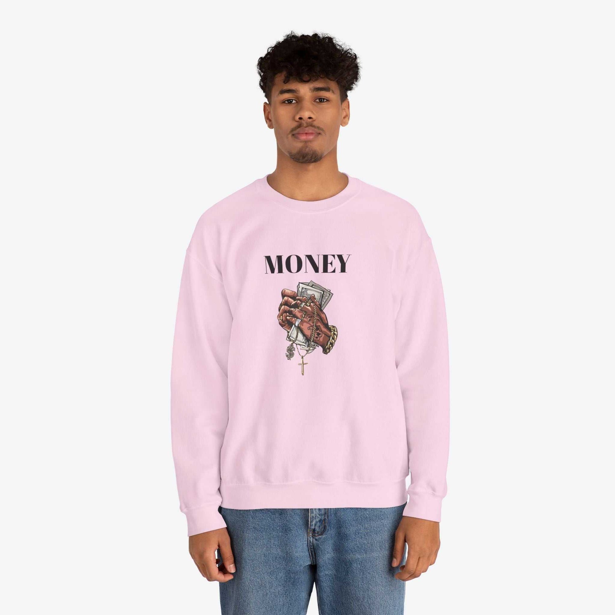 Money Hands Crewneck Sweatshirt | Trendy Casual Wear
