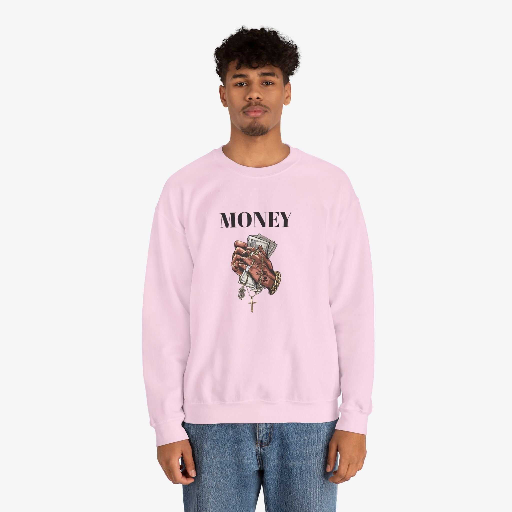 Money Hands Crewneck Sweatshirt | Trendy Casual Wear